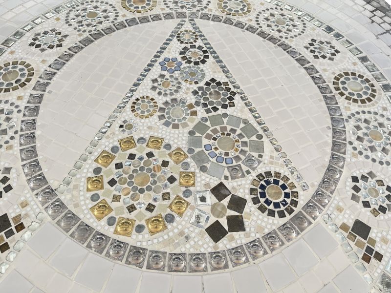 Custom mosaic art installation